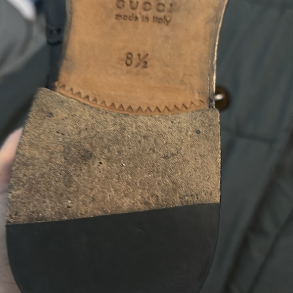 🖤 GUCCI 🖤 🇮🇹 Authentic Double Monk Strap Brogue Black Leather Shoe Men 8.5 9 - Picture 14 of 15